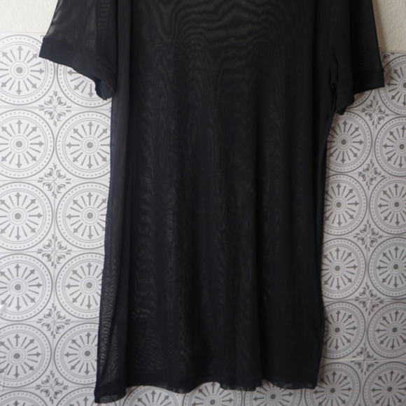 Topshop Mesh T-Shirt in Black - Picture 4 of 7